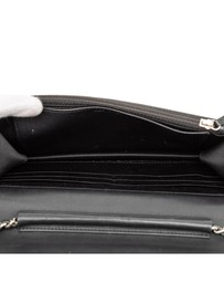 Pre-Loved by Azura Reborn - Pre-Loved CC Embossed Patent Camellia Wallet On Chain