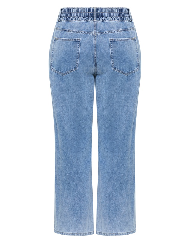 City Chic - Plus size Harley Fit Stretch Waist Jean - mid wash