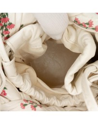 Pre-Loved by Azura Reborn - Pre-Loved Small Floral Printed Leather Intrecciato Kalimero Bucket Bag
