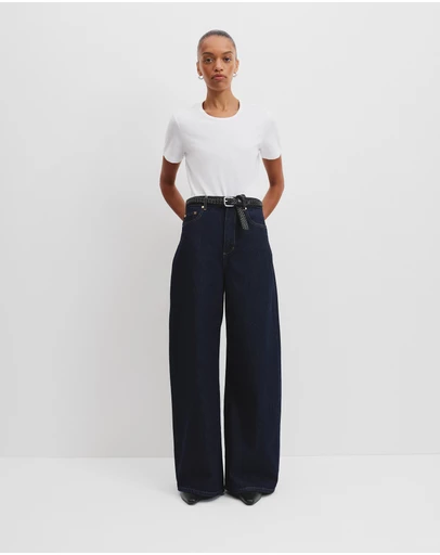 Country Road - Curved Wide Leg Jean