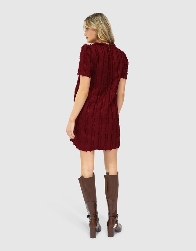 Belle & Bloom - Solana Boho Fringe Shift Mini Dress