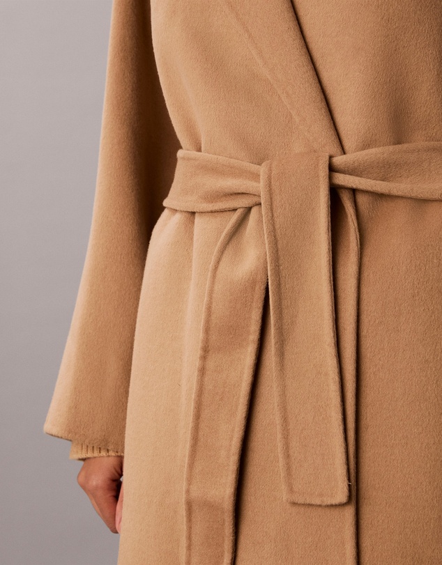 Calvin Klein - Wool Blend Wrap Coat