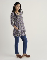 Seasalt - Seasalt Cornwall Multi Busy Lizzy 3/4 Sleeve Slub Jersey Tunic