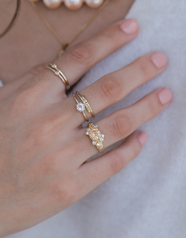 Elli Jewelry - Twisted Wrap Ring in Gold-Plated 925 Silver