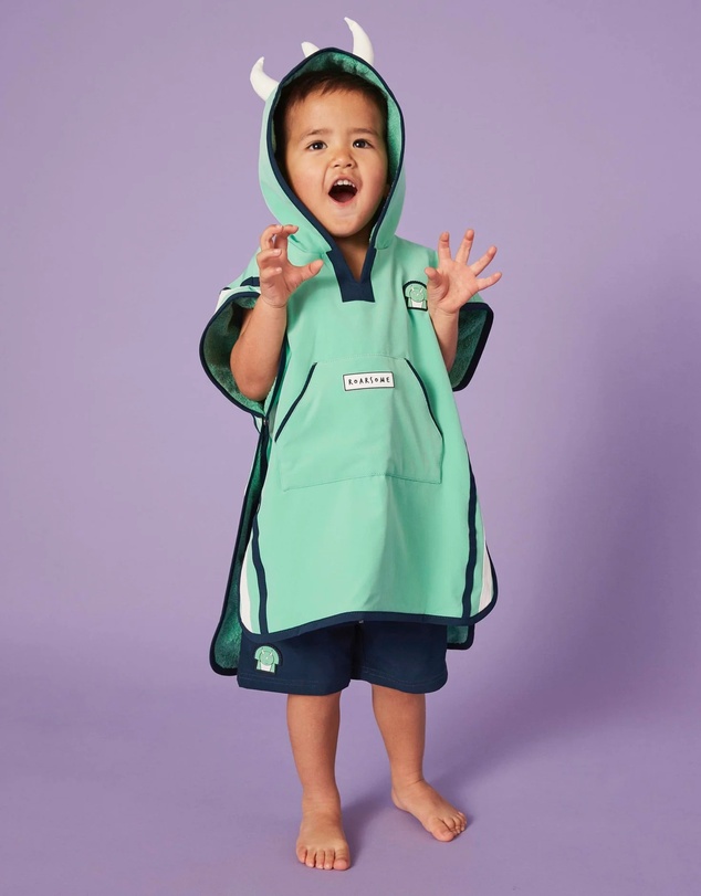 Roarsome - Spike the Dinosaur - Kids Poncho Towel