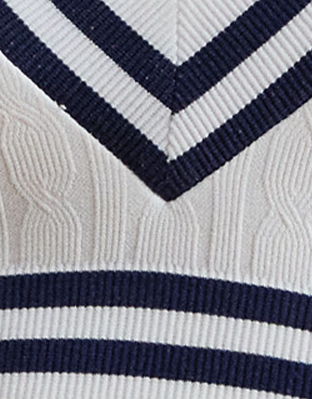 Lauren by Ralph Lauren - Cricket Cable Knit Lightly-Lined Crop Top Bra