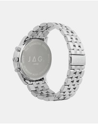 Jag - Albany Mens Blue Dial 45mm Silver Watch