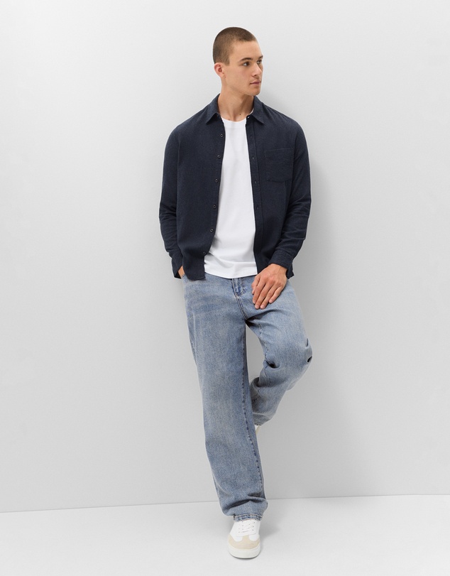 UNISON - Brushed Cotton Regular Fit Shirt