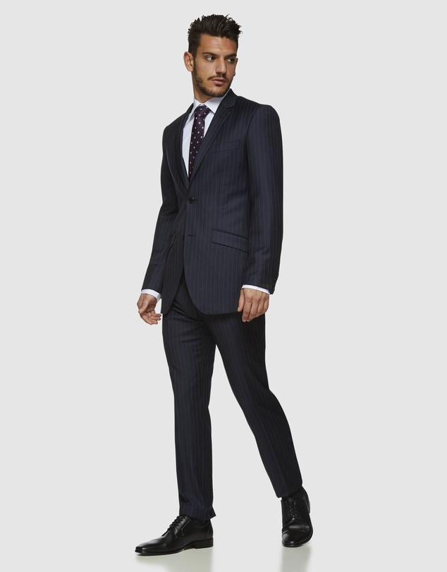 Kelly Country - Navy Pinstripe Wool Suit Set