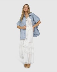 Belle & Bloom - Wanderlace Ruffle Maxi Skirt