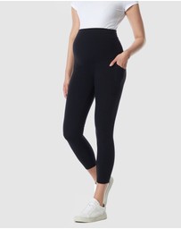 Soon Maternity - Active Overbelly Side Pocket 7/8 Leggings
