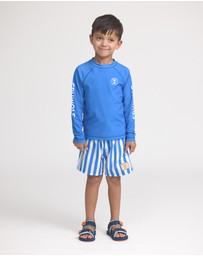 Crywolf - LONG SLEEVE RASH VEST Deep Sea Blue