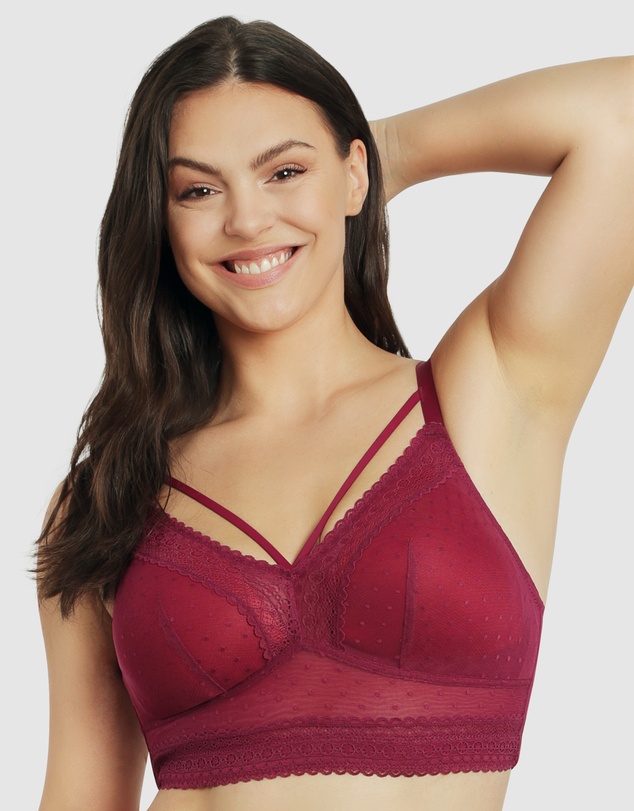 Parfait - Mia Dot Longline Padded Lace Bralette