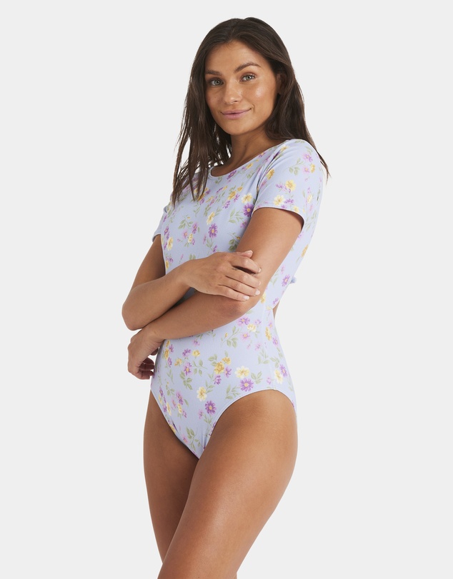 Roxy - Womens Wildflower Short Sleeve One Piece Swimsuit