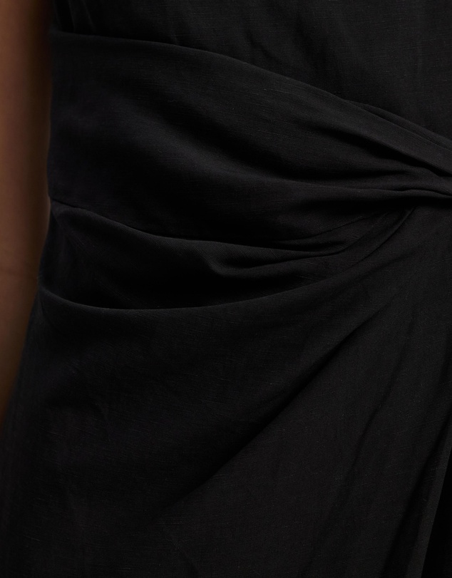 & Other Stories - Asymmetric Wrap-Knot Midi Dress