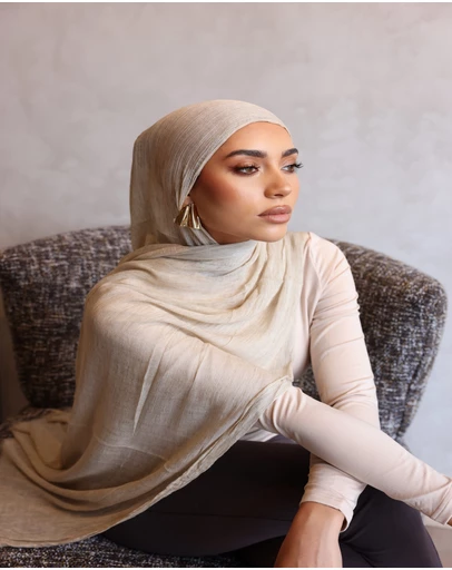 Mod Squad - Textured Hijab- Sand