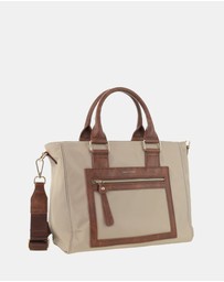 Pierre Cardin - Pierre Cardin RFID Lightweight Nylon Mini Tote with Crossbody