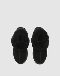 EVERAU - Australian Shepherd Ugg Musa Platform Cow Suede Upper House Shoes
