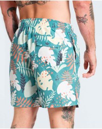 Vacancy Co - Abstract Leaf Swim Short