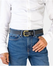 Buckle - Triton. Australian Made Buffalo Leather Belt. 35mm width.