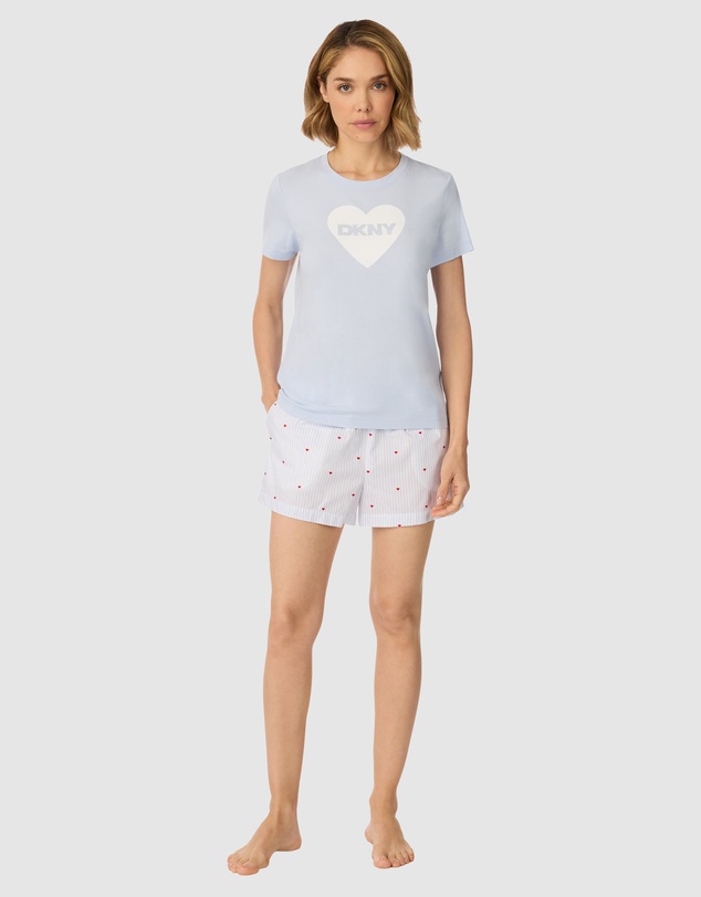 DKNY - Cotton Short Sleeve T-Shirt & Shorts Pyjama Set