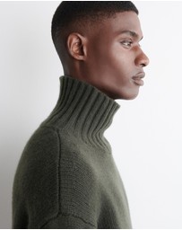 COS - Chunky Cashmere Funnel-Neck Jumper
