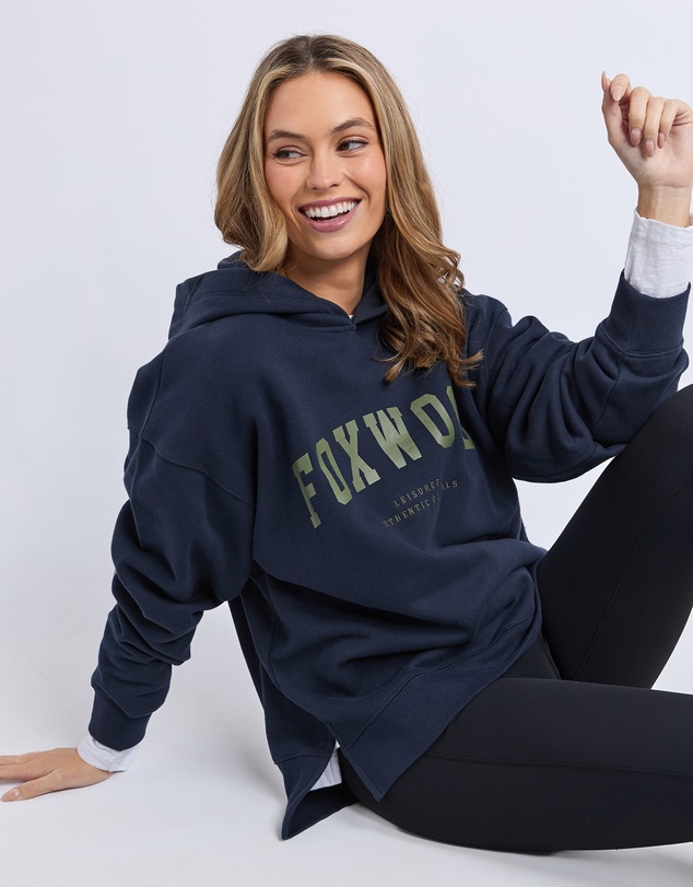 Foxwood - Interval Hoodie Navy With Khaki