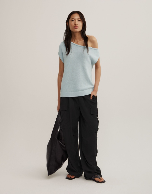 Witchery - Asymmetric Short Sleeve Slouch Knit