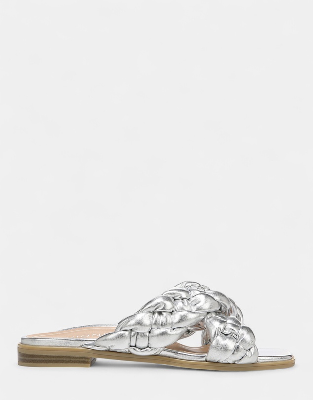 Vionic - Kalina Slide Sandal - Silver Metallic