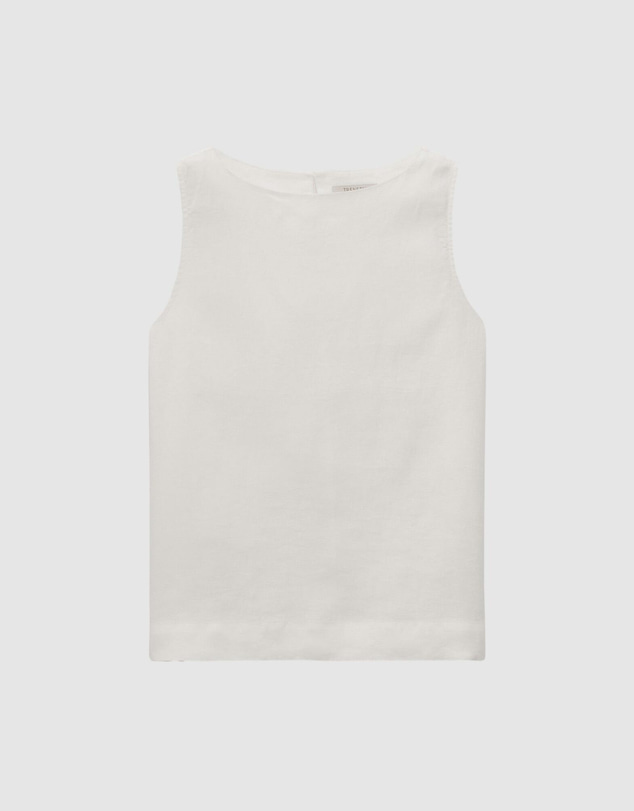 Trenery - Linen Boatneck Tank