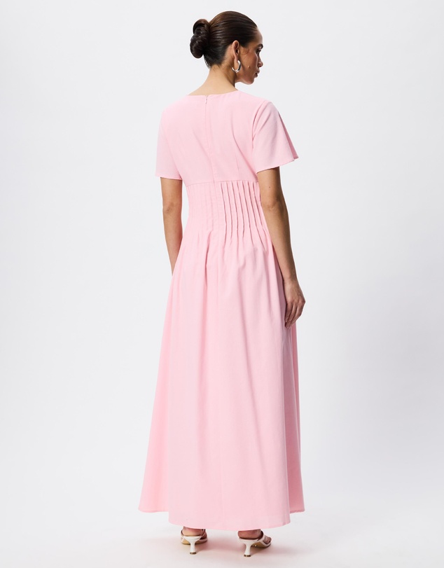 Tussah - Maysen Linen Blend Pintuck Midi Dress