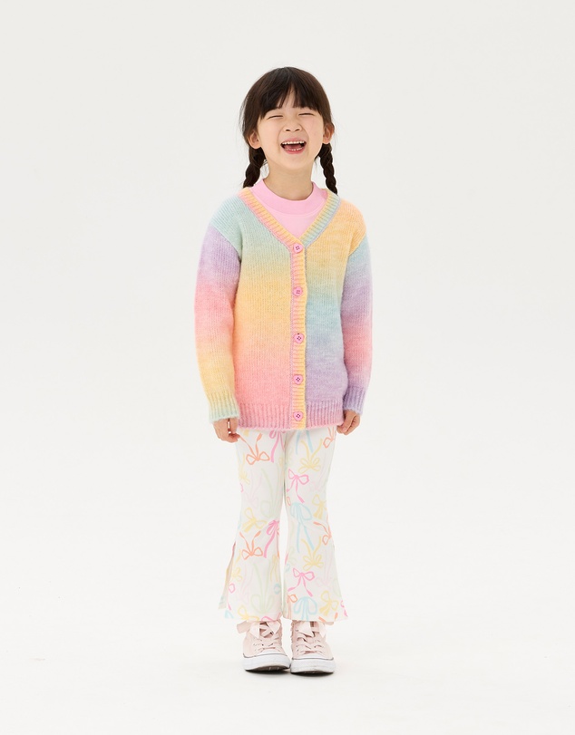 Rock Your Kid - Rainbow Ombre Audrey Cardigan