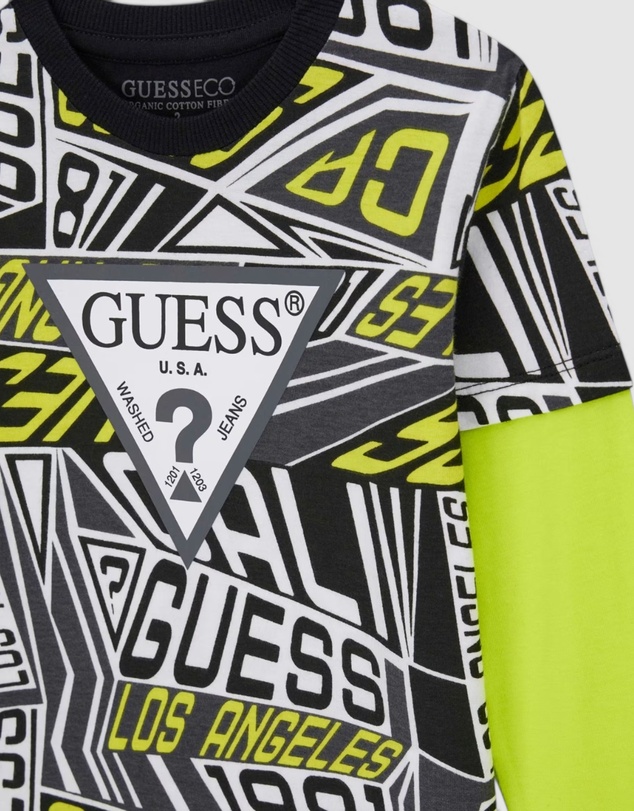 GUESS - Long Sleeve T-Shirt and Active Pants Set