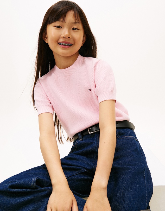 Tommy Hilfiger - Short Sleeve Chenille Sweater - Teens