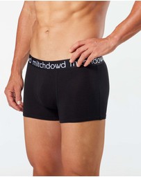 Mitch Dowd - Mens Bamboo Trunk 3 Pack - Black