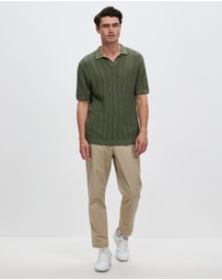 Staple Superior - Jeremiah Organic Cotton Polo Knit Top