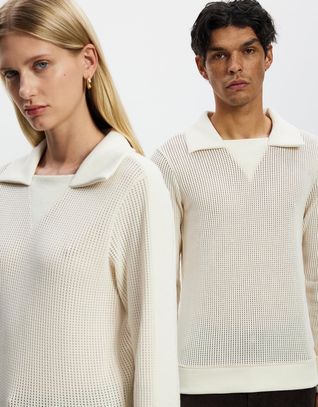 Wales Bonner - Cotton Mesh Jersey Song Jersey Top