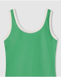 Zulu & Zephyr Mini - Mini Stripe Rib Scoop One Piece - Kids