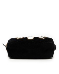 Pre-Loved by Azura Reborn - Pre-Loved Mini GG Marmont Crystal Embellished Matelasse Velvet Crossbody