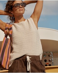Ceres Life - Margot Mesh Knit Tank