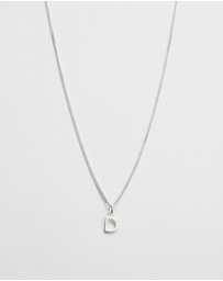 Kirstin Ash - D Outline Initial Necklace