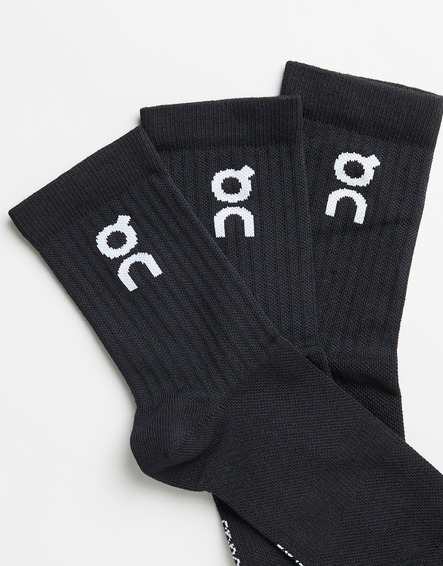 On - 3-Pack Logo High Socks