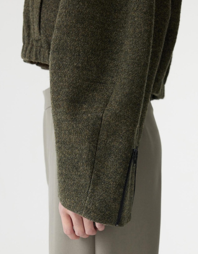 Bassike - Woollen Zip Front Jacket