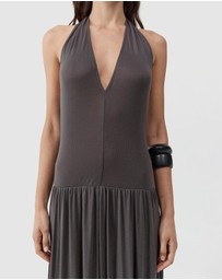 St. Agni - Fluid Jersey Halter Dress