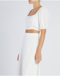 Amelius - Violetta Linen Crop Top