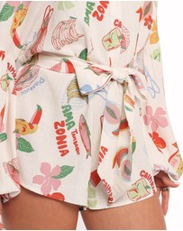 Petal & Pup - Jillia Long Sleeve Playsuit - Alfresco