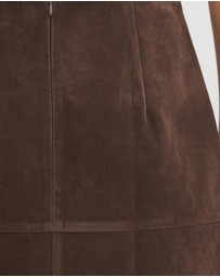 AERE - Anders Suede Look Mini Skirt