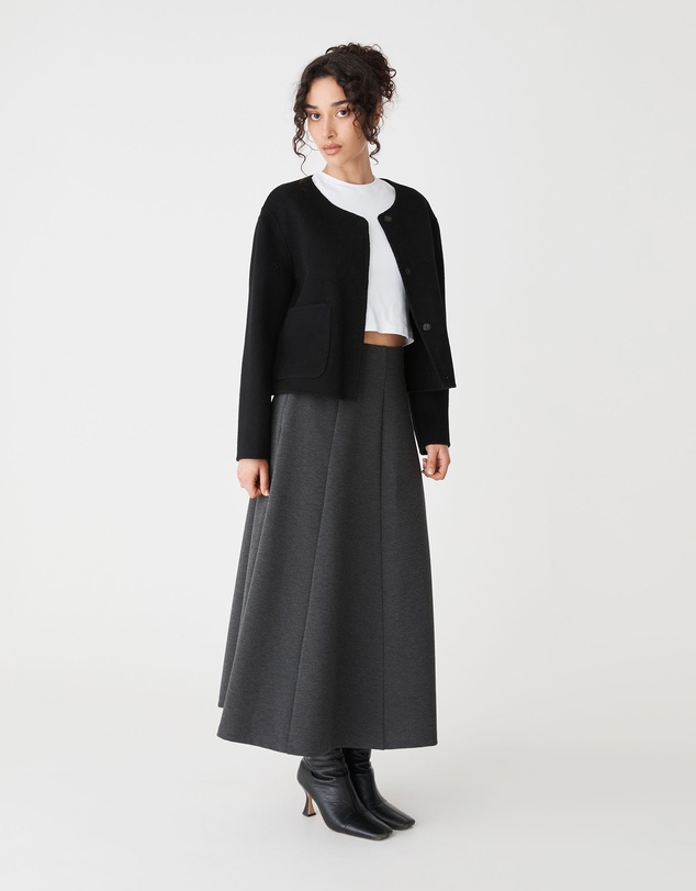 Forcast - Alani Crop Wool Jacket