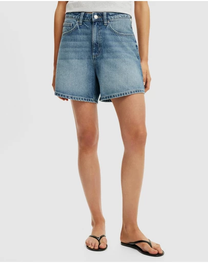 Cotton On - High 90s Denim Shorts