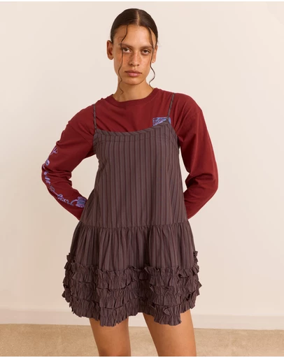 Damson Madder - Rio Mini Ruffle Dress